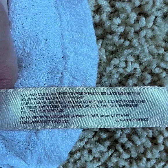 Anthropologie White Textured Sweater - Picture 3 of 8